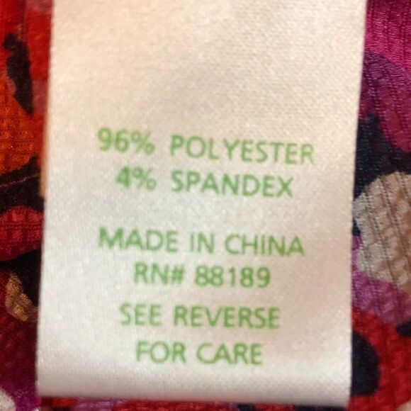 Lilly Pulitzer Ruffle Racerback Tank Top in Wild Confetti Size Medium - Picture 7 of 9